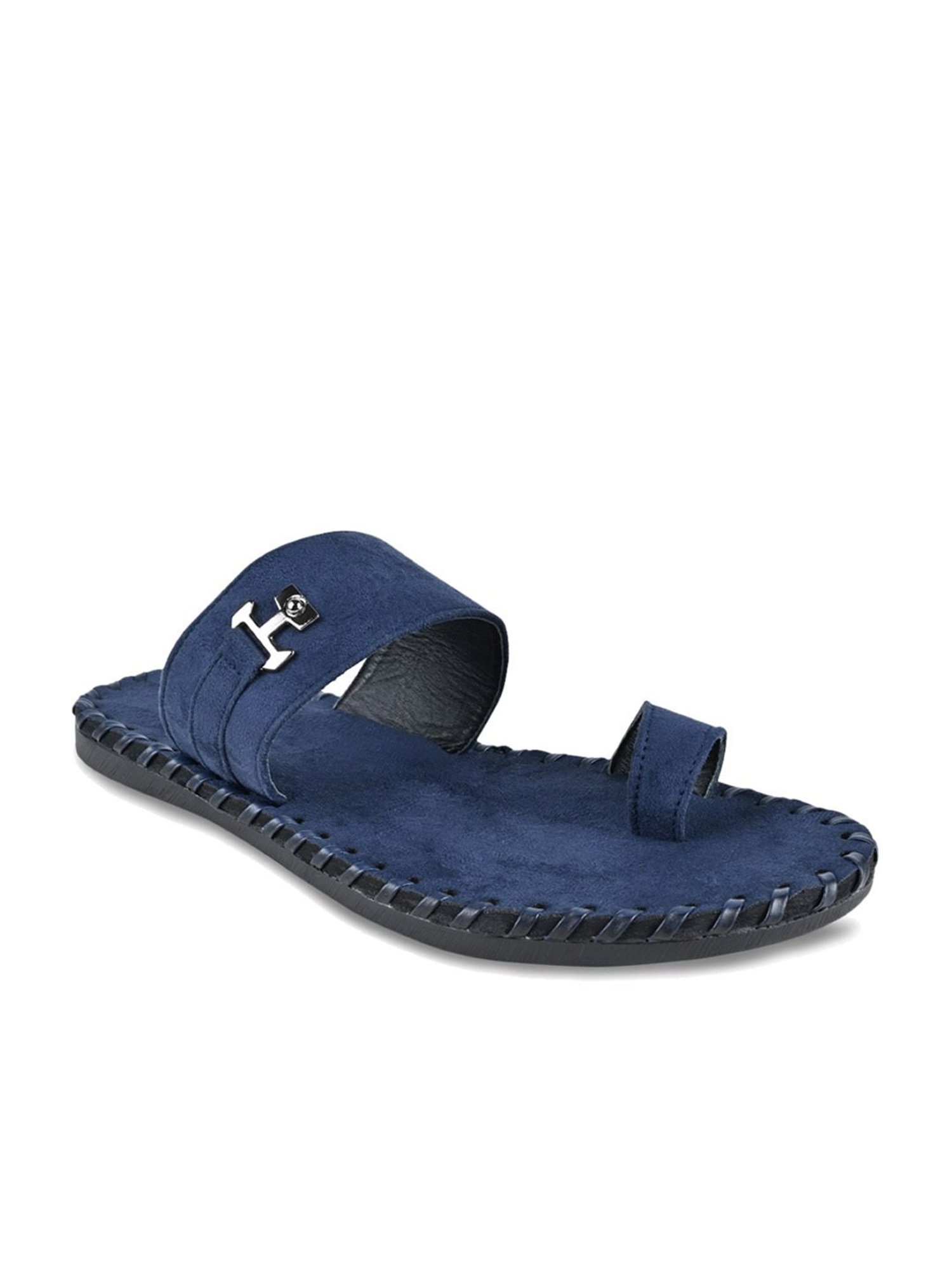 Regal Men's Blue Toe Ring Sandals