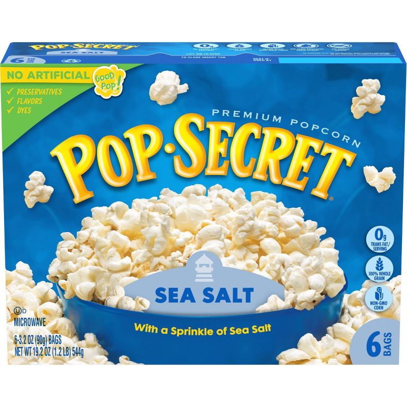 Pop Secret Sea Salt Microwave Popcorn - 6ct