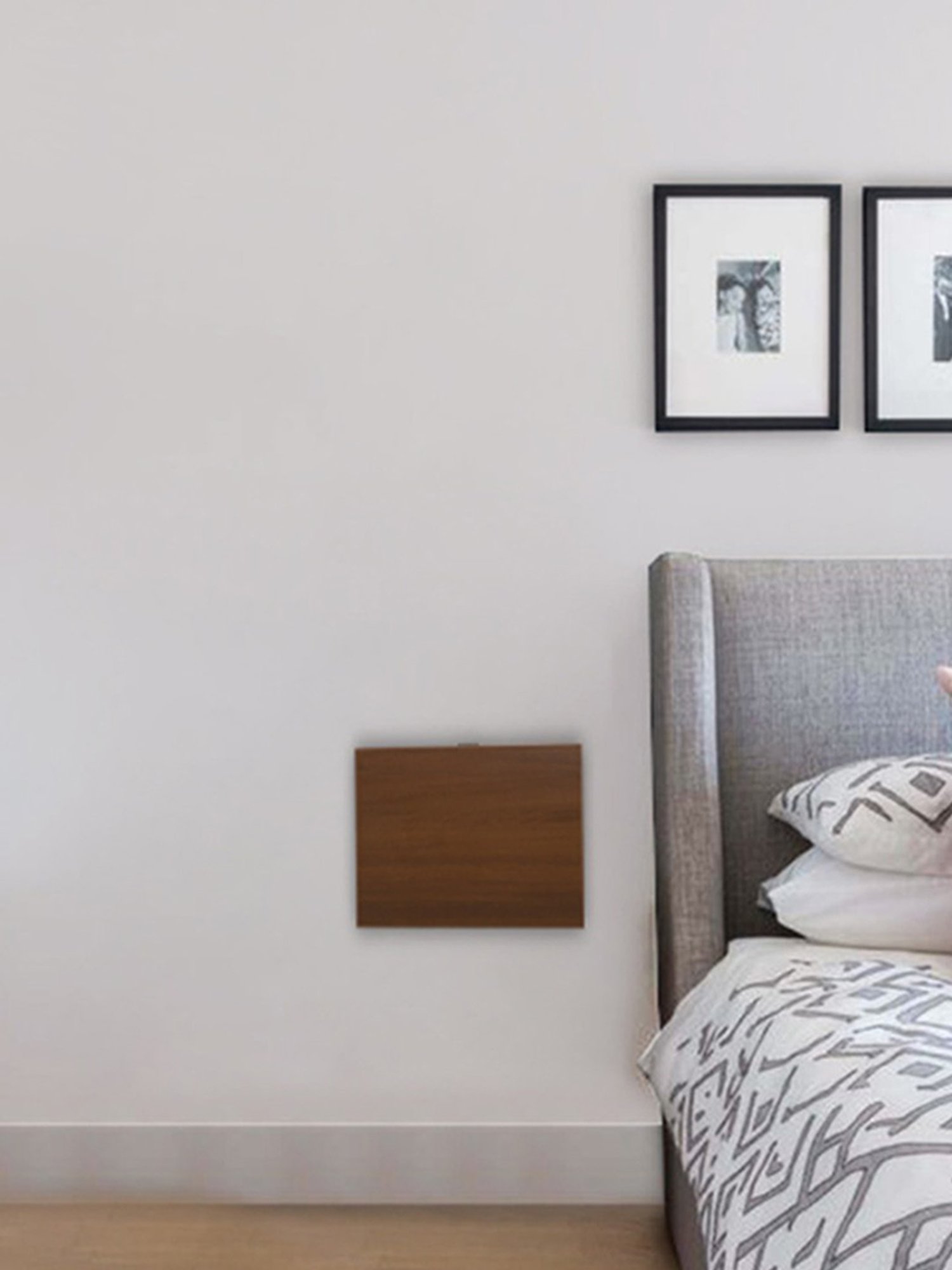 Delite Kom Air Acacia Dark Engineered Wood Side Table