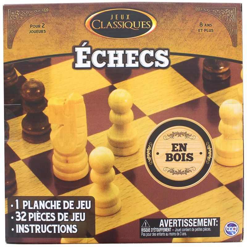 The Canadian Group Classic Games Wood Chess Set | Board & 32 Game Pieces