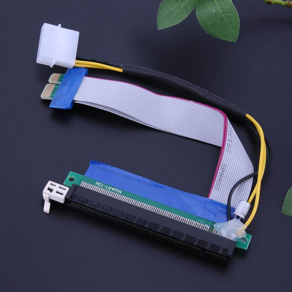 Upgraded extender cable PCI-E 1X 16X Flexible Extension Adapter PCI-E Extender Converter Riser Cable for Bitcoin Miner