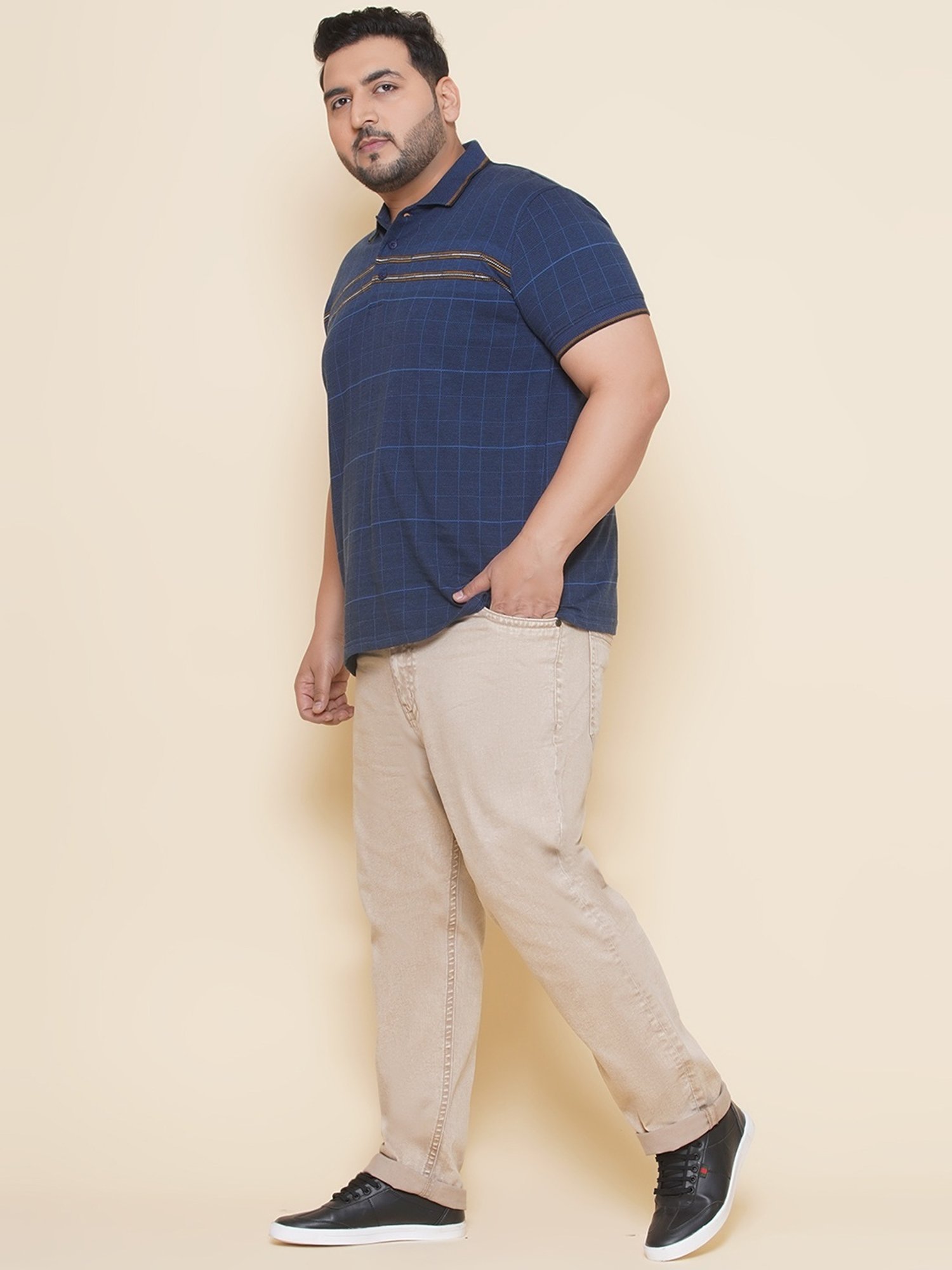 John Pride Beige Regular Fit Jeans