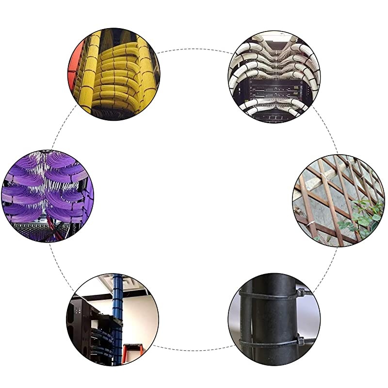 500 Pack Zip Ties Assorted Sizes, ALL Thickened Width 0.19 inch 50 pound Wire Tie Wraps,  Black Plastic Nylon Cable Tie, UV & Heat Resistant Indoor Outdoor Multi-purpose 4-6-8-10-12 Inch