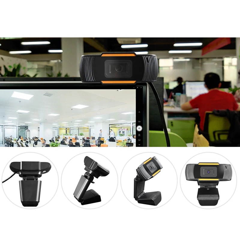 HD 720P Webcam Desktop Laptop USB Driveless Web Camera with Built-in Microphone For Video Calling Network Teaching