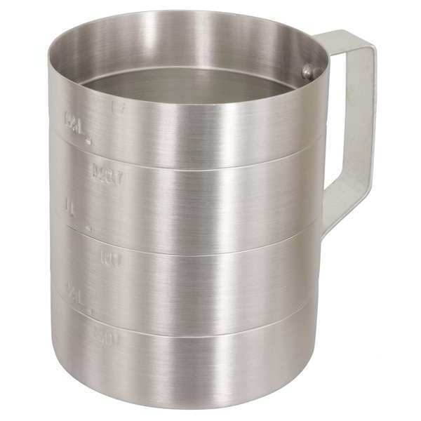 Crestware Measuring Cup,Aluminum,1/2 qt. Dry  MEA05D