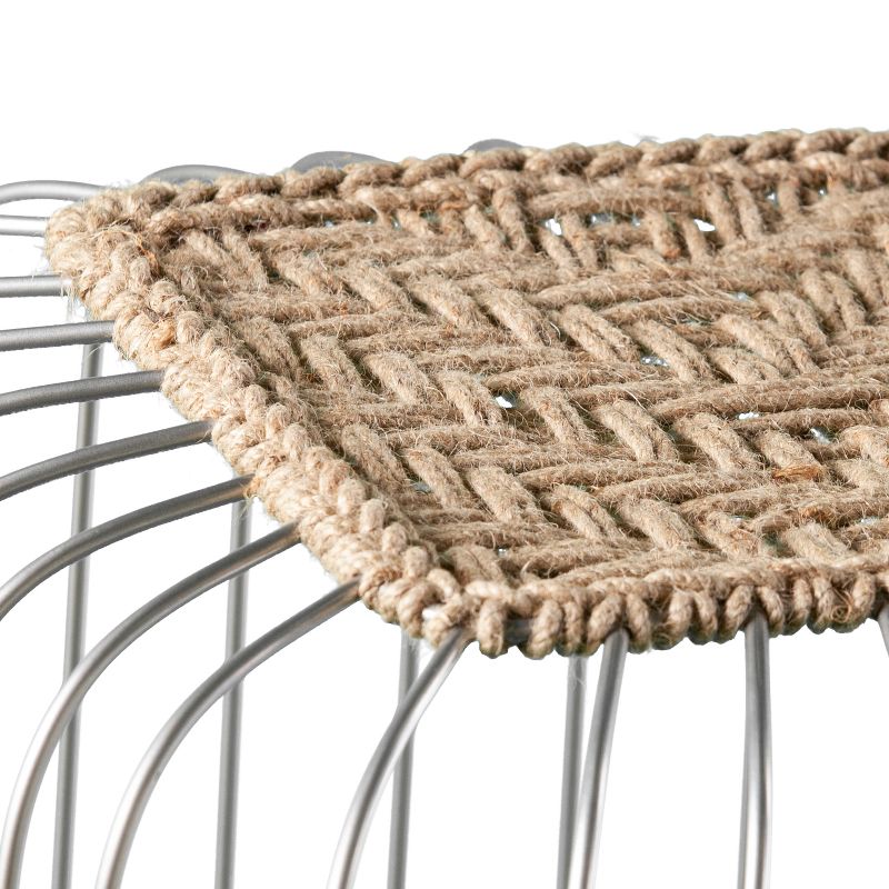 Kochi Jute Accent Table Silver - Holly & Martin