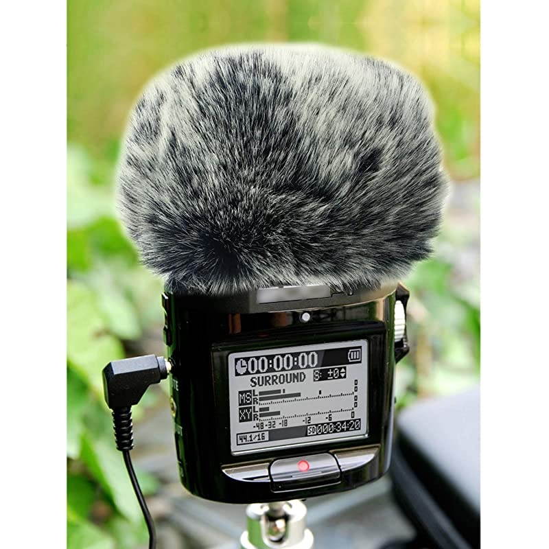 Windscreen Muff for Zoom H2n/H4n Handy Recorders, Zoom Mic Dead Cat Fur Windscreen Wind Screen for H2n H4n by