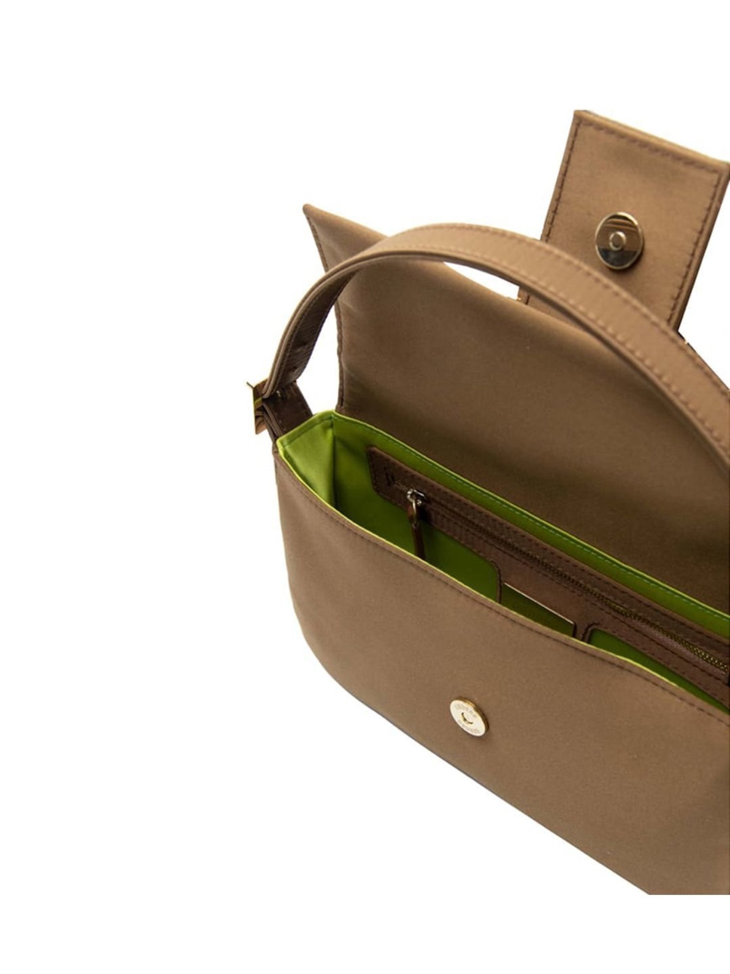 Gedebe Brown Habibi Studded Medium Shoulder Bag