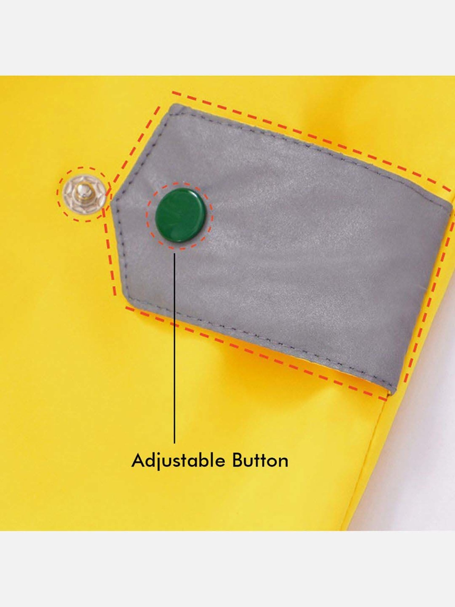 Little Surprise Box Kids Yellow & Green Printed Full Sleeves Raincoat