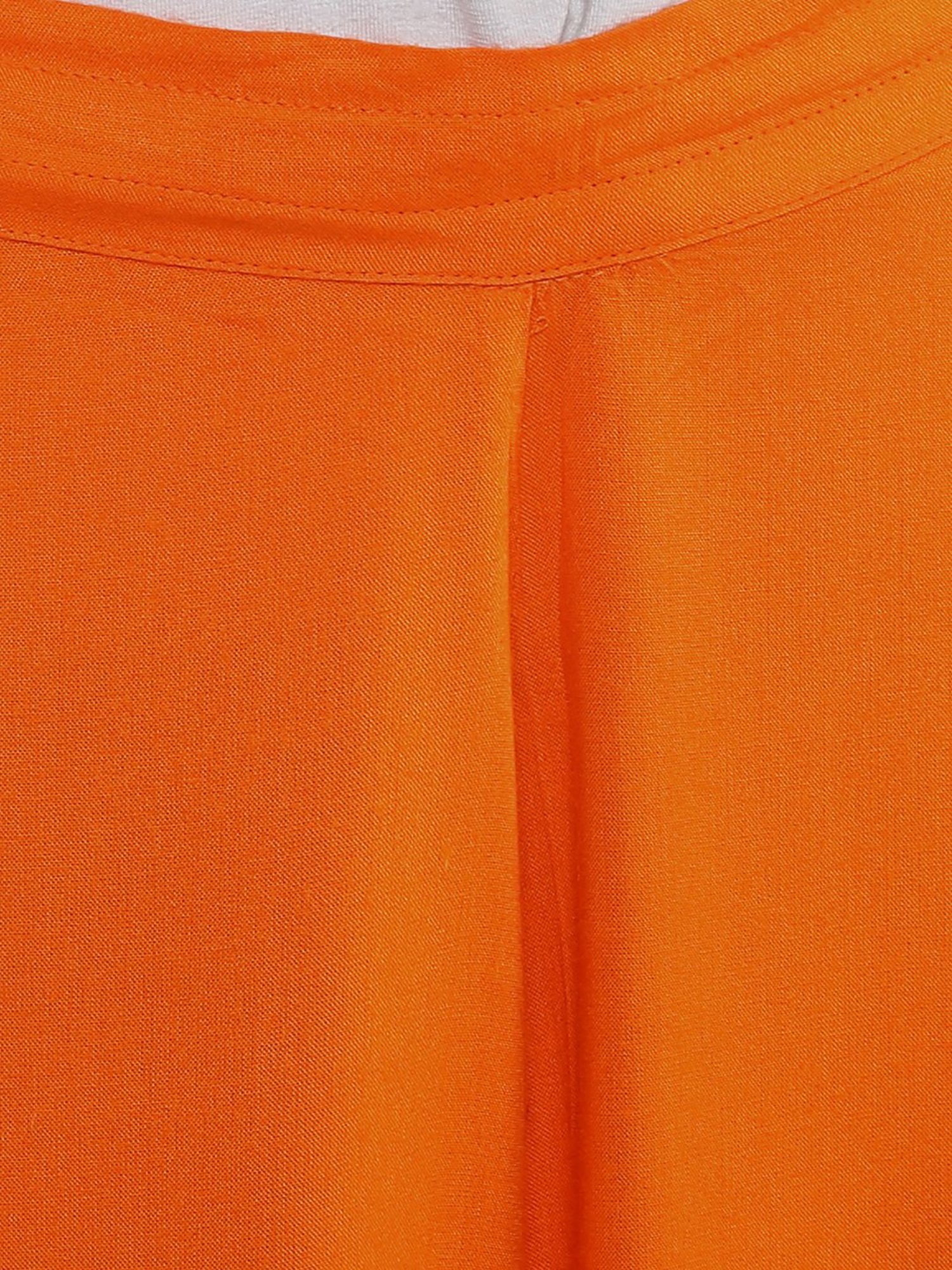 Sringam Orange Regular Fit Palazzos