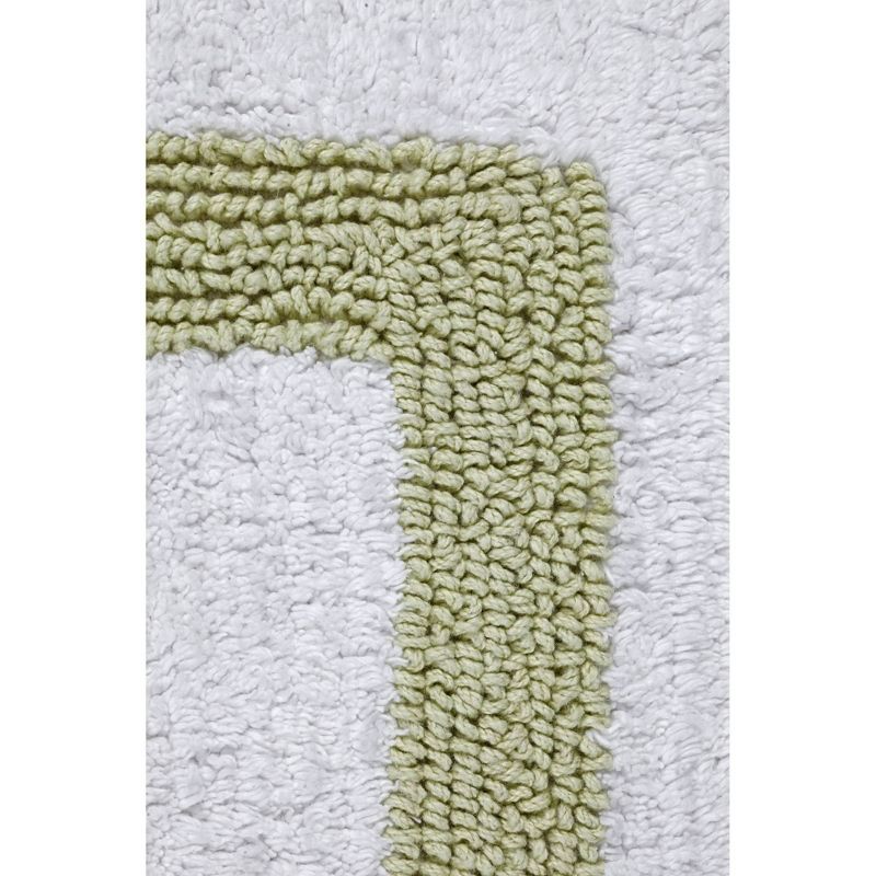2pc Hotel Collection Bath Rug Set White/Sage - Better Trends