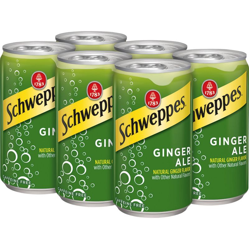 Schweppes Ginger Ale - 6pk/7.5 fl oz Cans