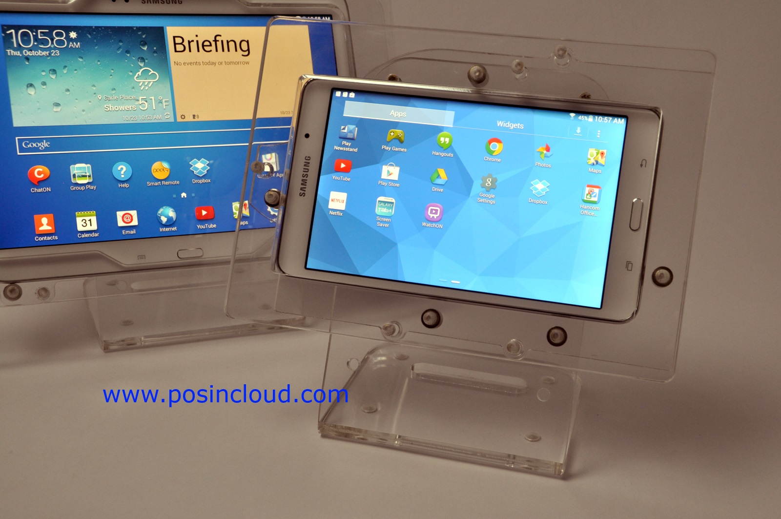 Samsung Galaxy Tab 3 7.0 & Tab 4 7.0 VESA Mount Acrylic Security Enclosure for POS, Kiosk, Store Display