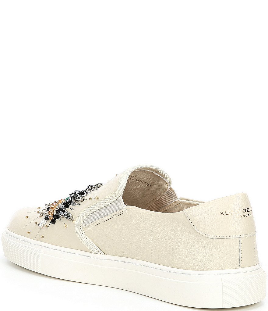 Kurt Geiger London Leah Embellished Eye Leather Sneakers