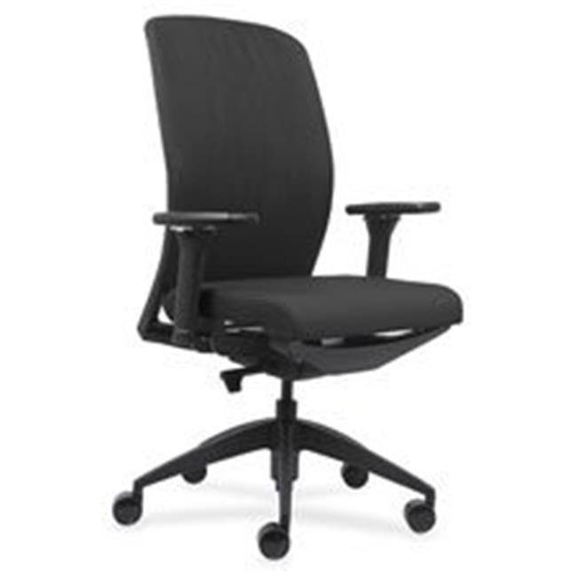 Lorell LLR83105 Adorn Series Executive Hi-Back Chair - Black