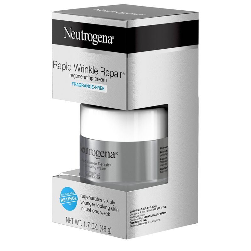 Neutrogena Rapid Wrinkle Repair Hyaluronic Acid & Retinol Face Cream - 1.7oz