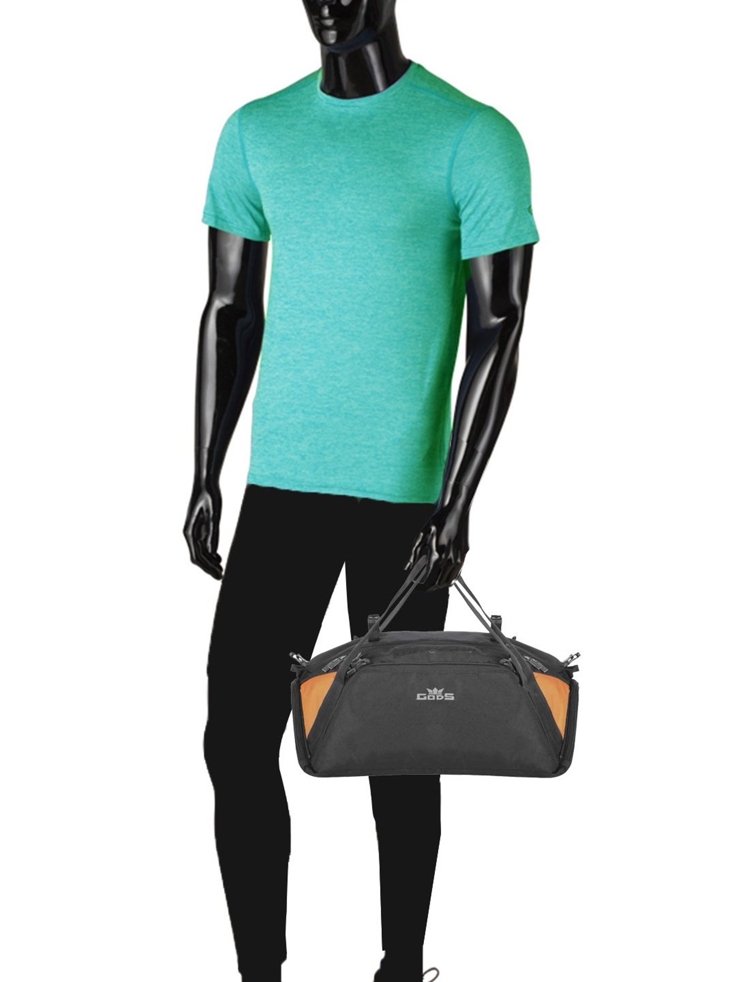 Gods Black Solid Saddle Bag