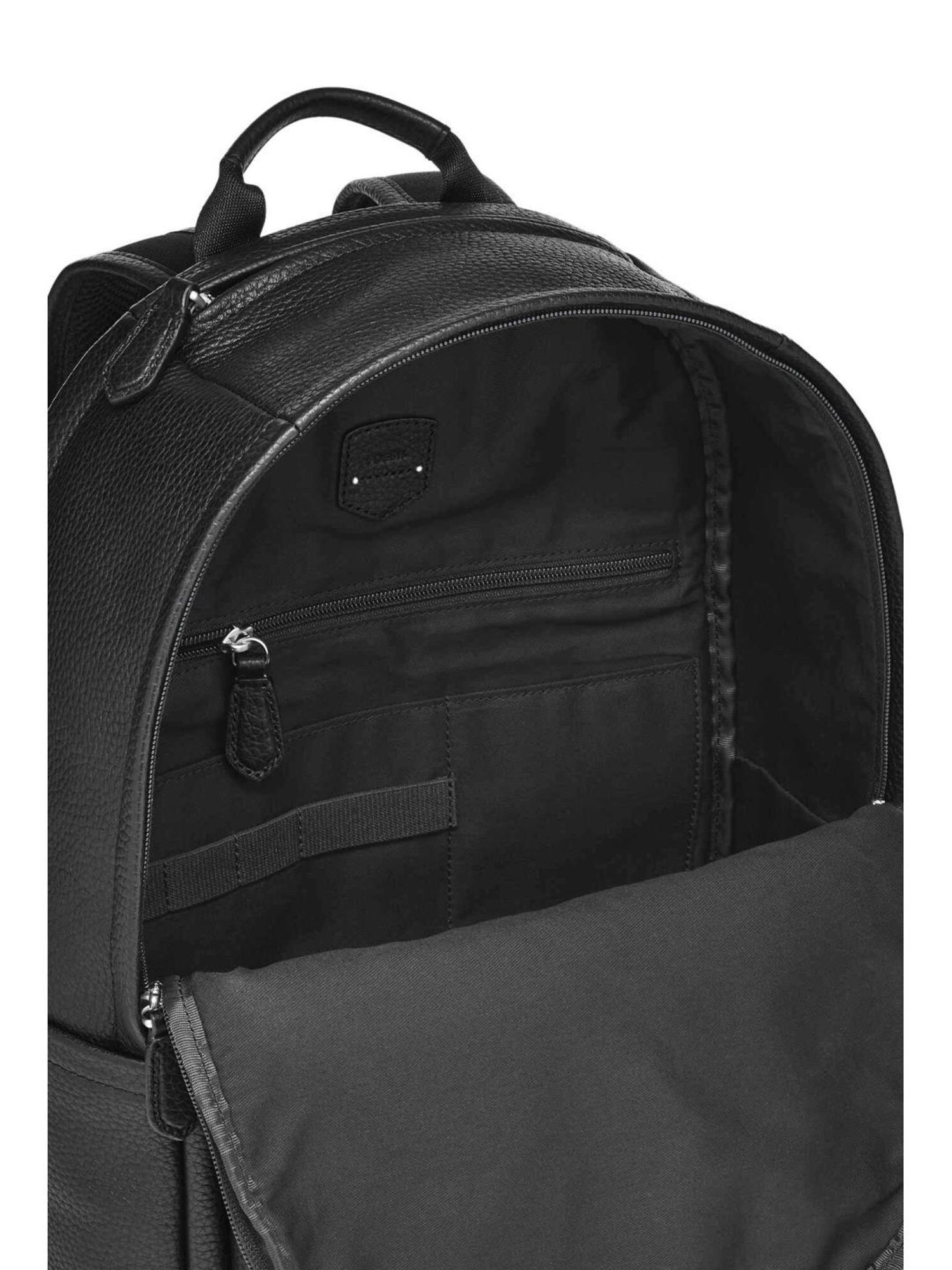 Fossil Black Solid Backpack