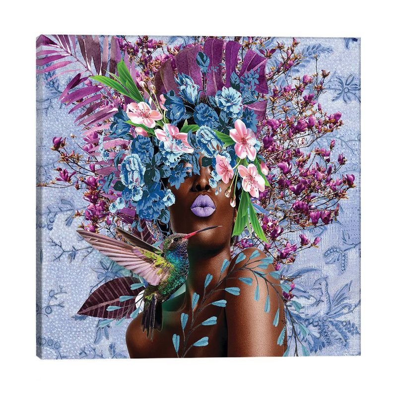 Women in Bloom Purplicious by Yvonne Coleman Burney Unframed Wall Canvas - iCanvas