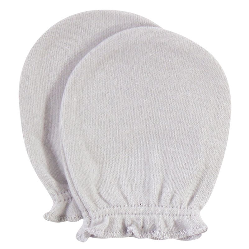 Luvable Friends Baby Cotton Scratch Mittens 4pk, Owl, One Size