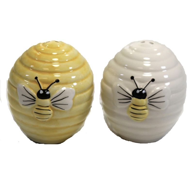 Tabletop 2.5" Beehive Salt & Pepper Set Bee Colony Honeycomb Transpac  -  Salt And Pepper Shaker Sets