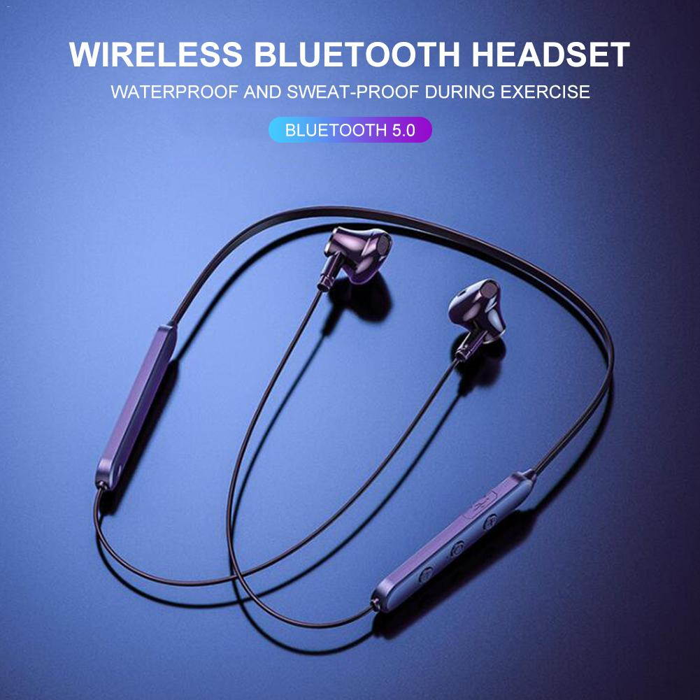 Wireless bluetooth Seadset Sports Bluetooth 5.0 Headset In-Ear Smart Earphone Neck Mounted Waterproof Mini Smart Earbuds