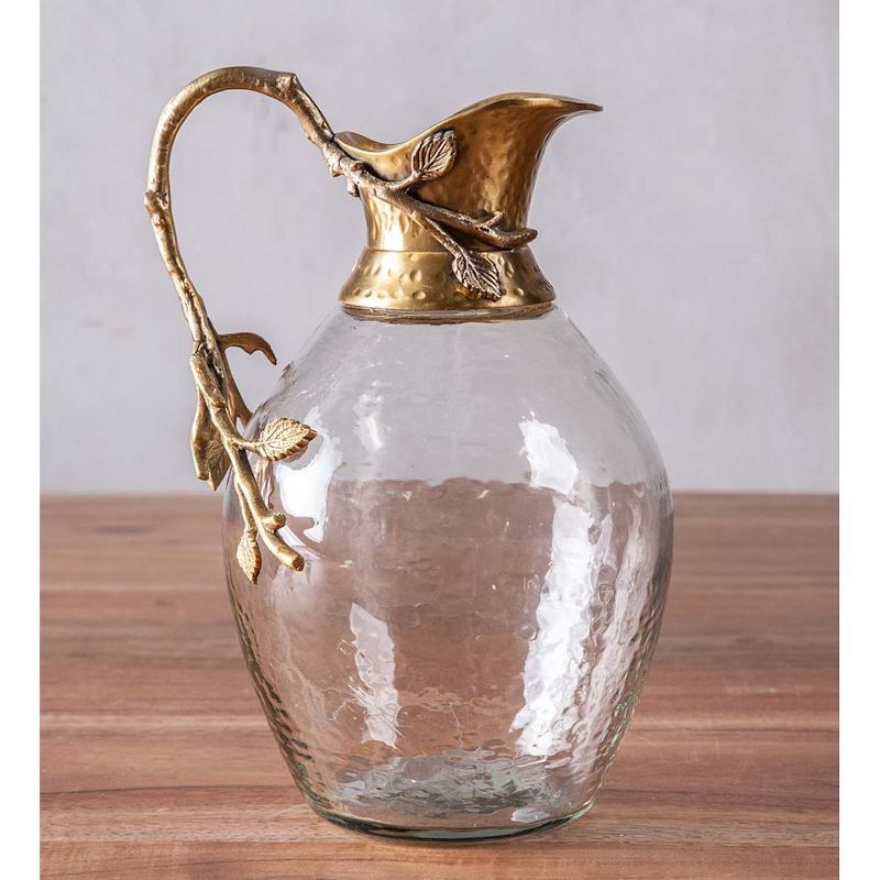 VivaTerra Cast Silver Branch Large Decanter