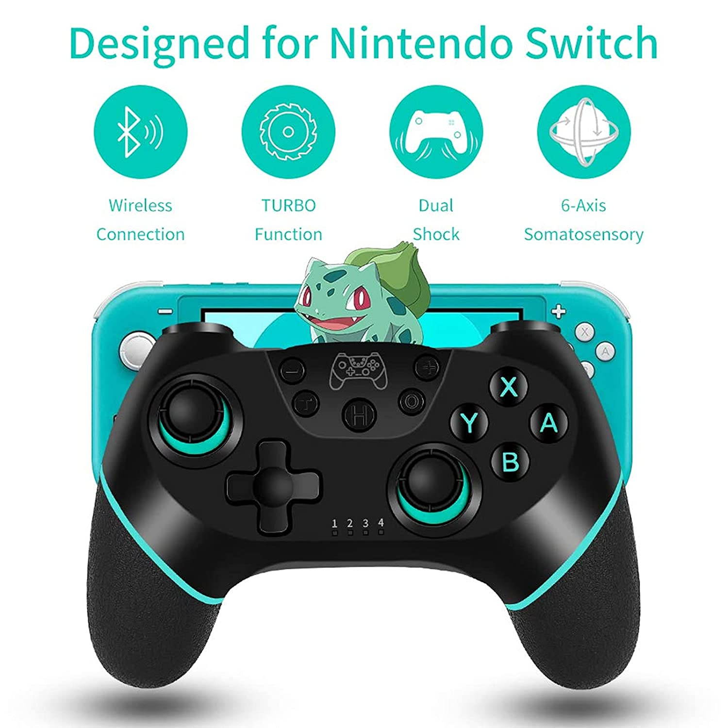 Wireless Controller Switch Remote Gamepad Joystick, Wireless Pro Controller for Switch