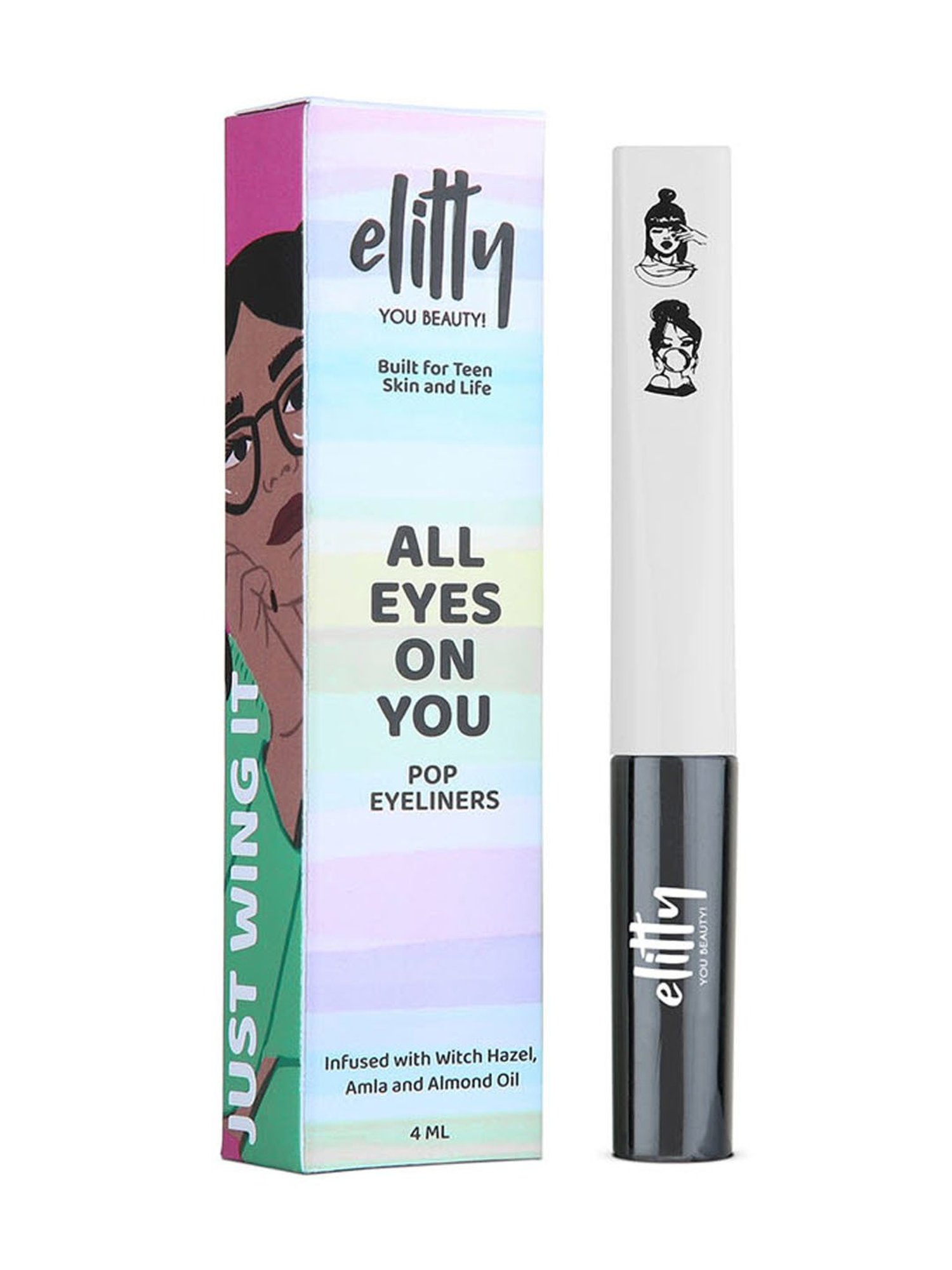Elitty All Eyes on You Pop Eyeliner - Dark Matter (Matte Black) - 4 ml