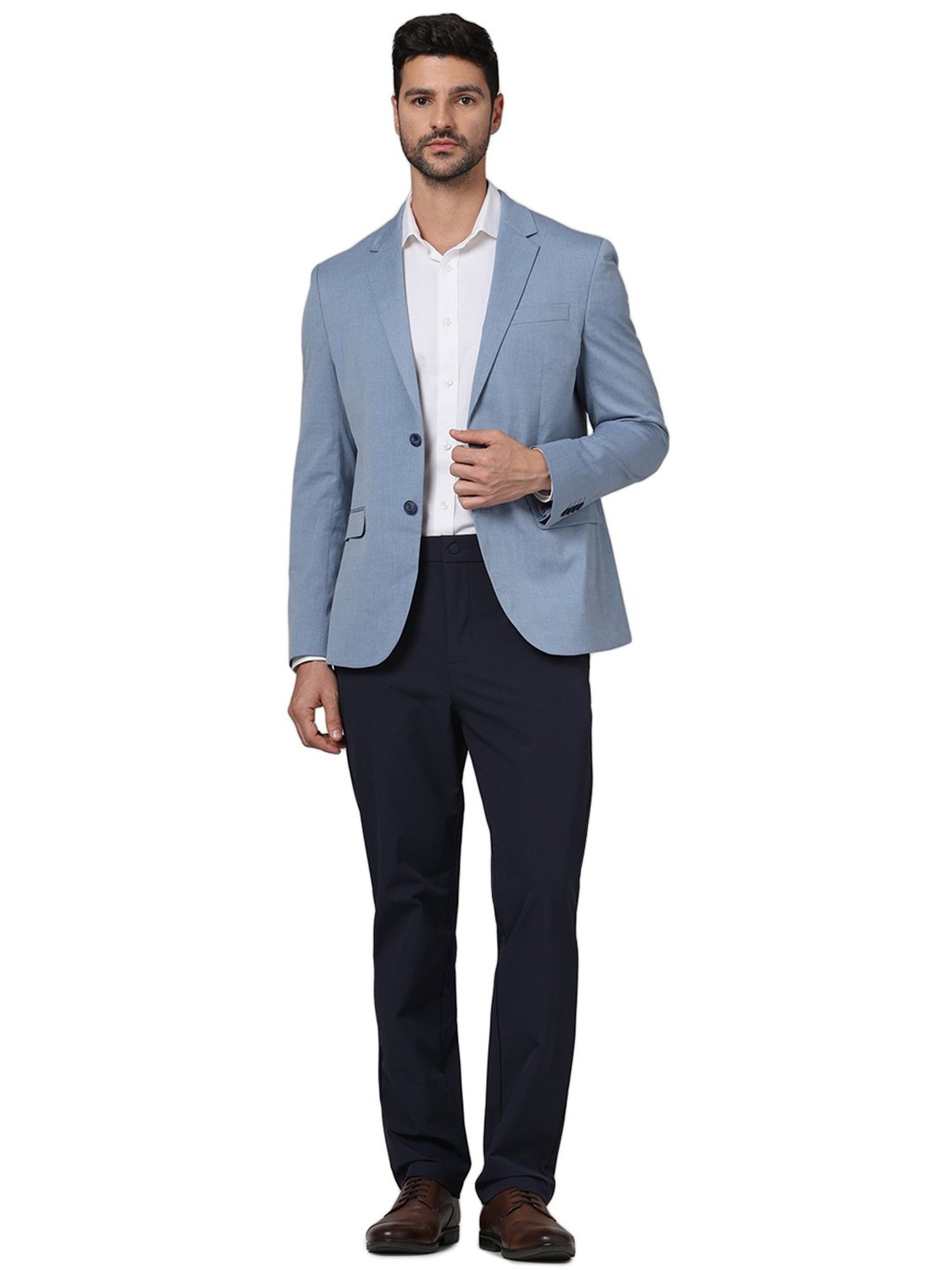 celio* Blue Slim Fit Blazer