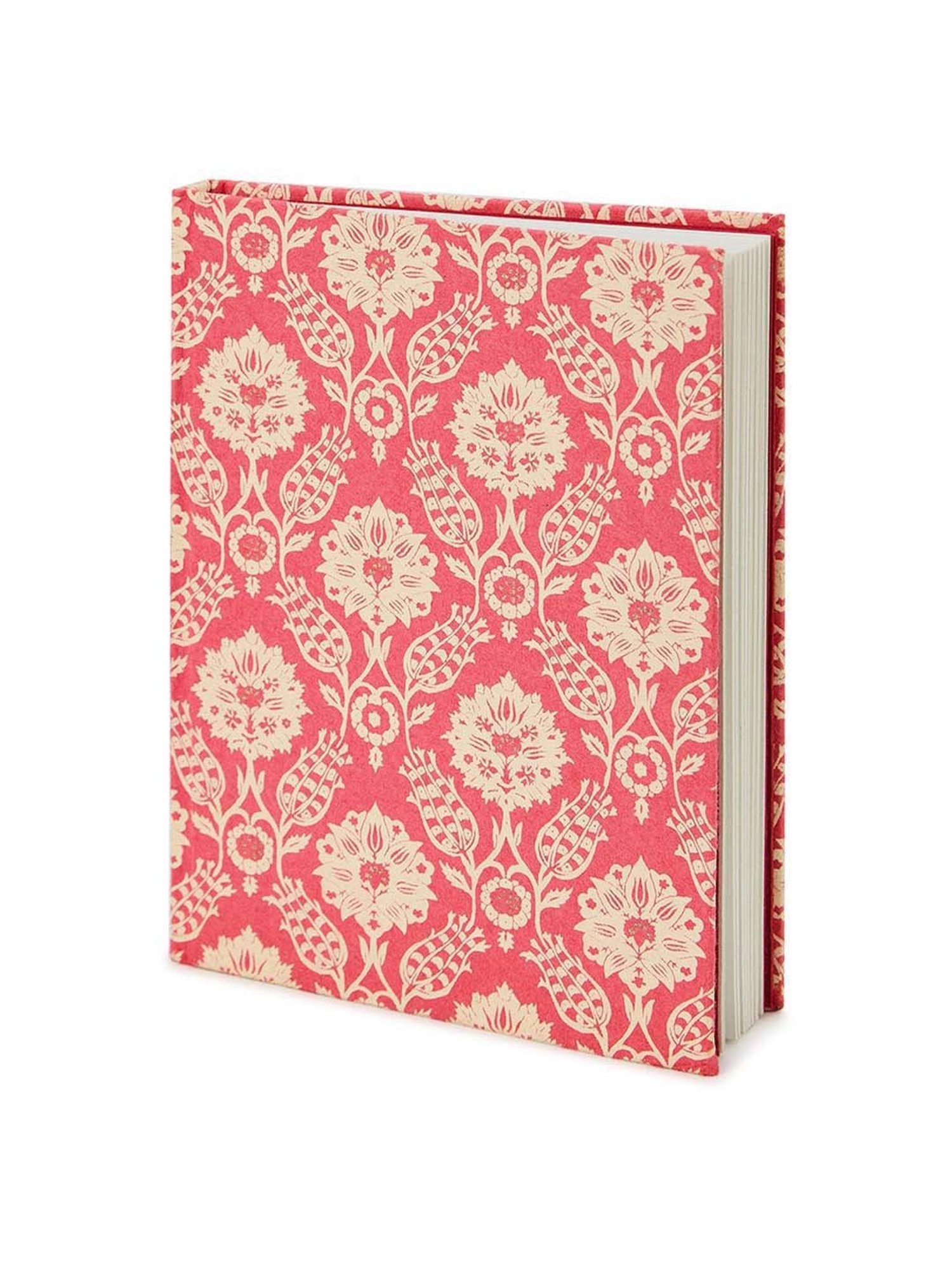 Fabindia Home Pink Paper Printed Sarkhaab Large Notebook