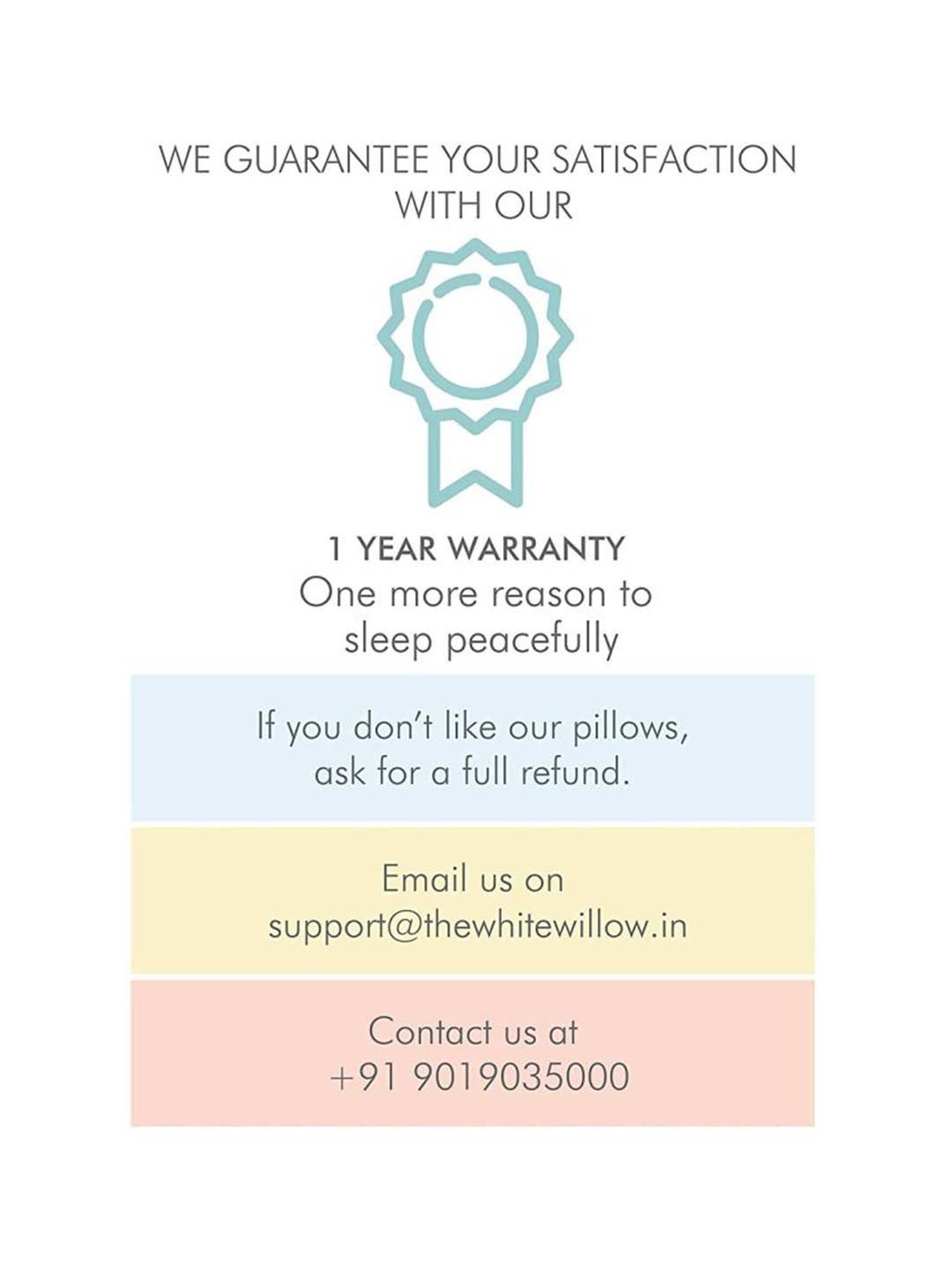 The White Willow Black Back Support Cushion - Set of 1