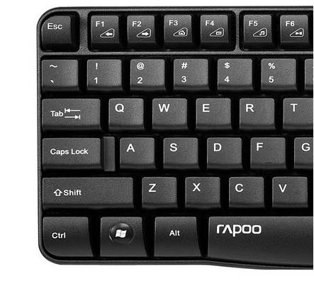 rapoo 1860 Portable 2.4G Wireless Keyboard And Mouse Set,Mute Fast And Compact And Durable Stability