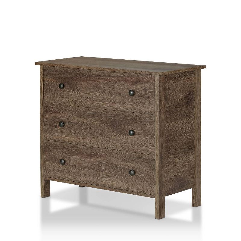Ceclila 3 Drawer Dresser Walnut - miBasics