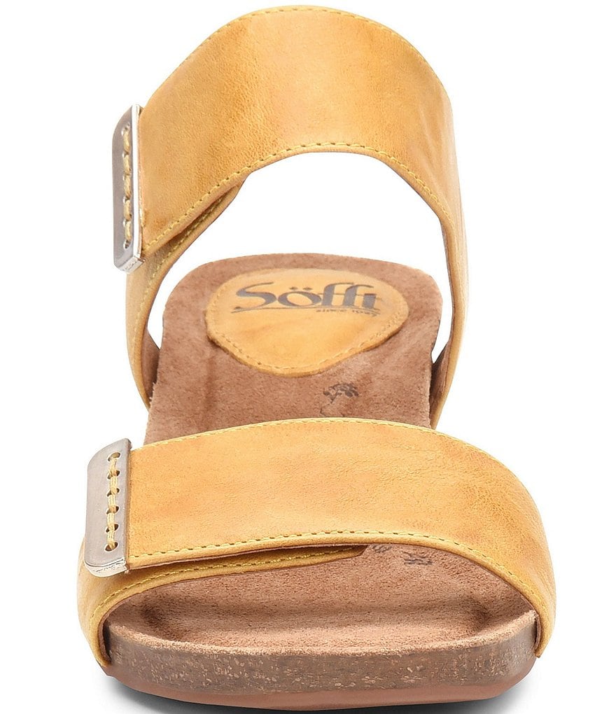 Sofft Verdi Leather Wedge Sandals