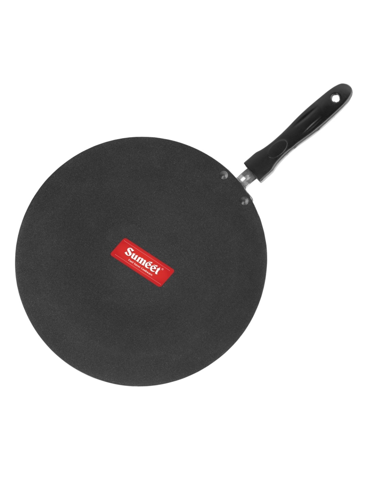 Sumeet Gold Series Pre Seasoned Cast Iron Concave Tawa for Roti 27cm 1.8kg, Gas & Induction-Friendly