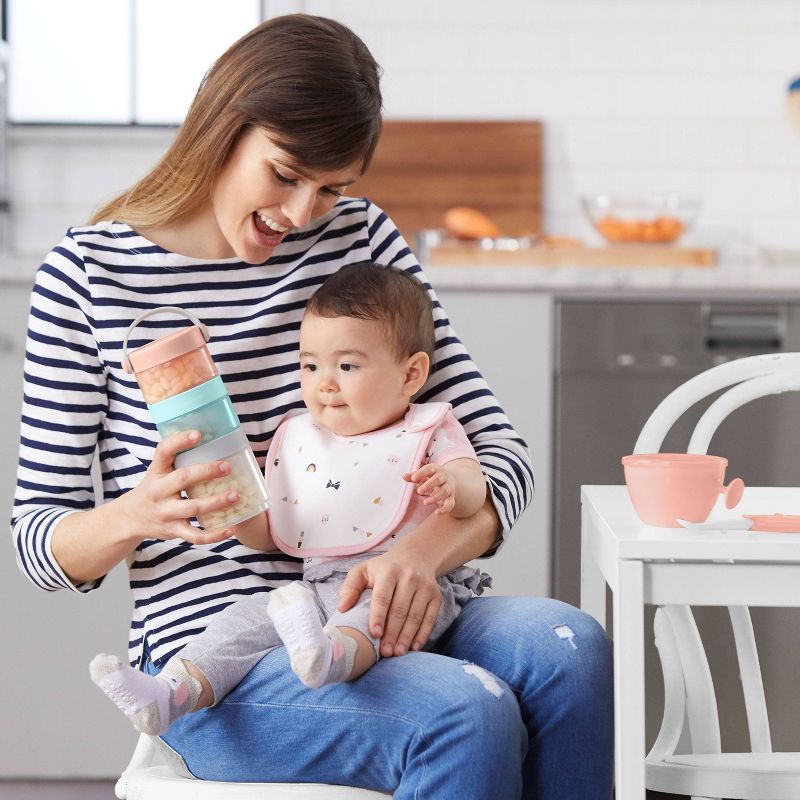 Skip Hop Grab & Go Stackable Formula to Food Container Set