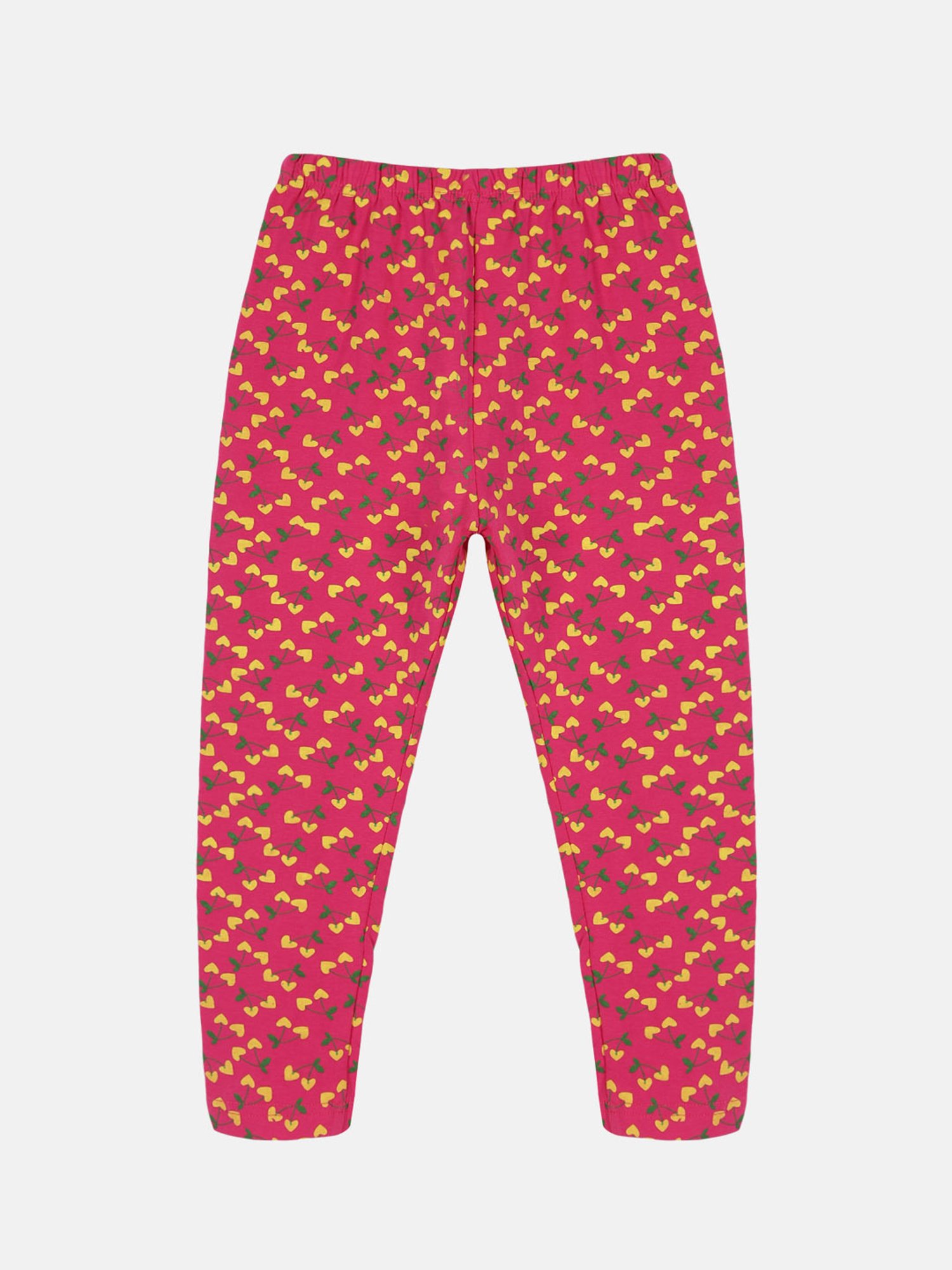 Bonjour Girls Light Grey Printed Tights