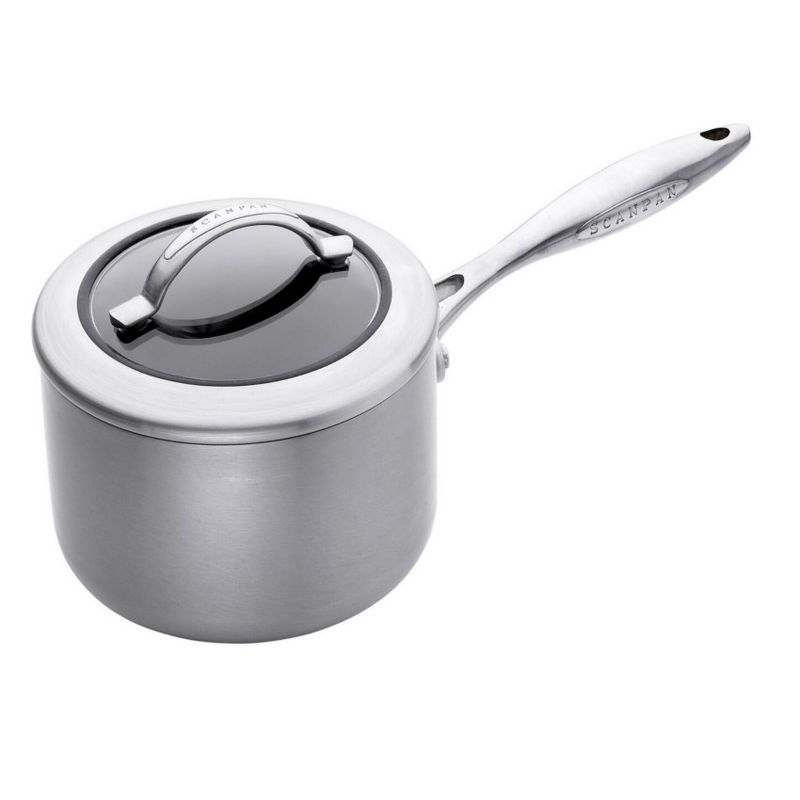 Chantal Induction 21 Ceramic Coated Steel 1 Quart Saucepan with Glass Lid