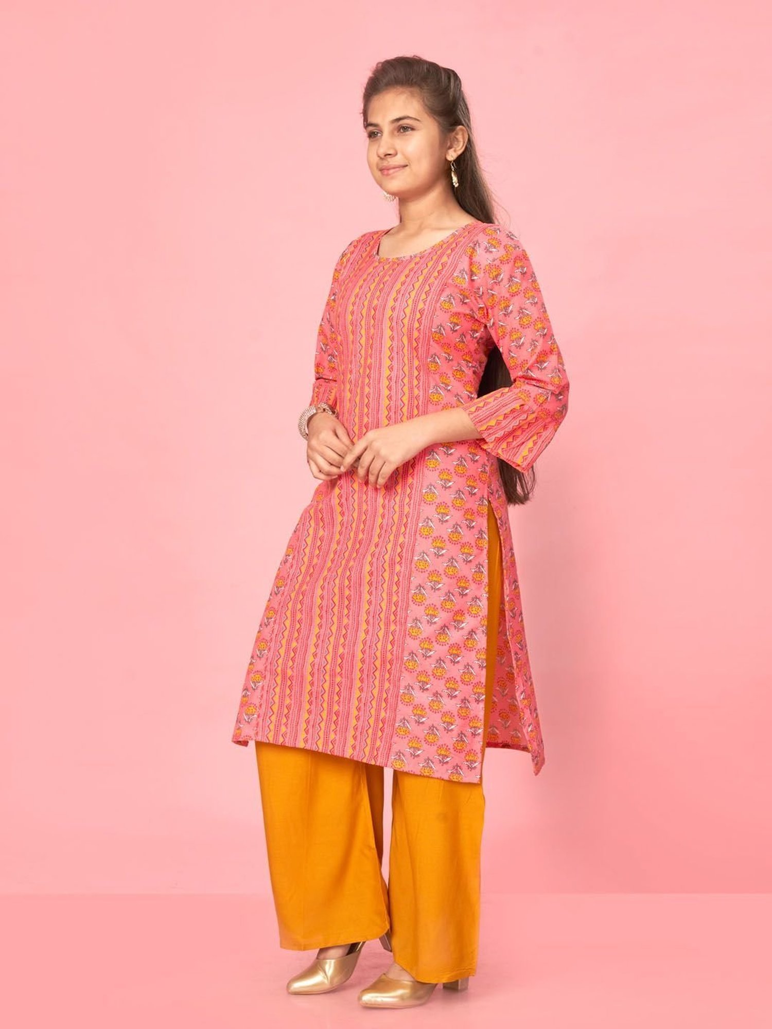 Aarika Kids Coral Printed Kurti