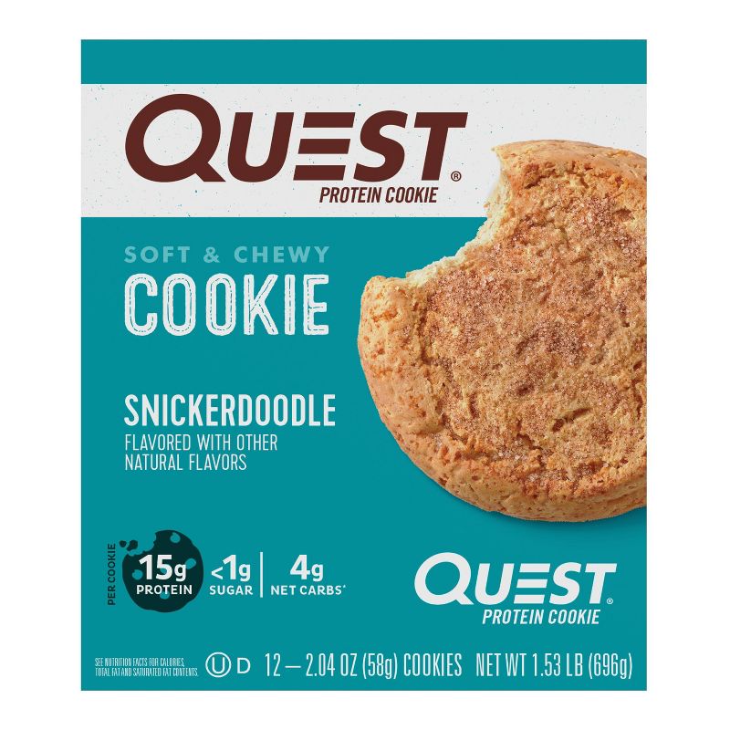 Quest Protein Cookie - Snickerdoodle - 12ct