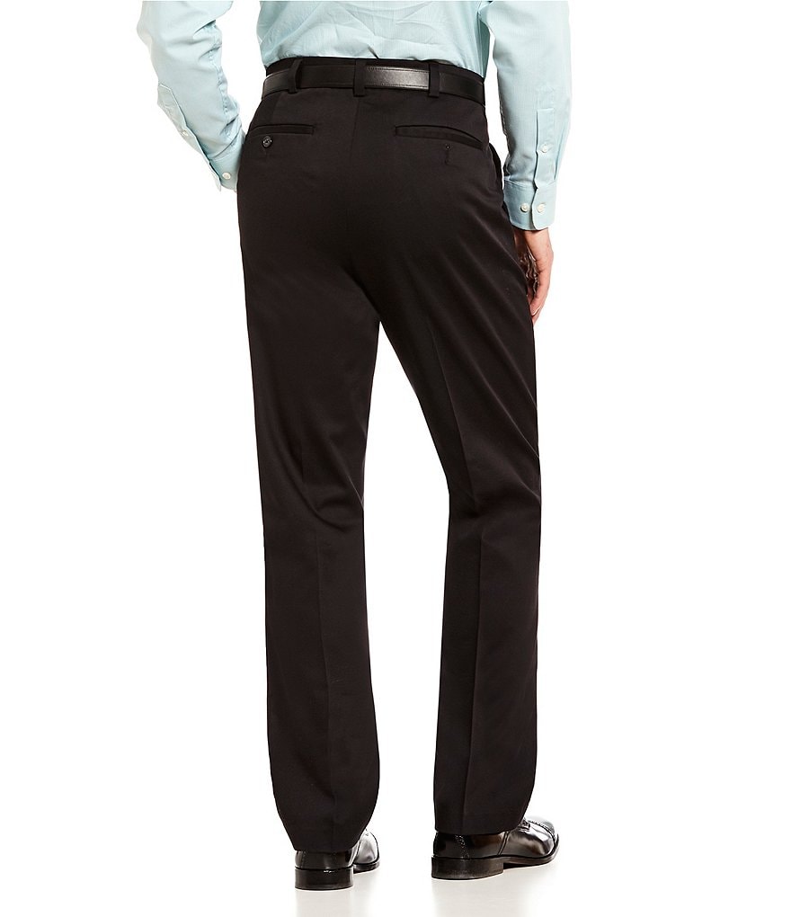 Roundtree & Yorke TotalFLEX Classic Fit Flat Front CoreComfort Waistband Easy Care Pants