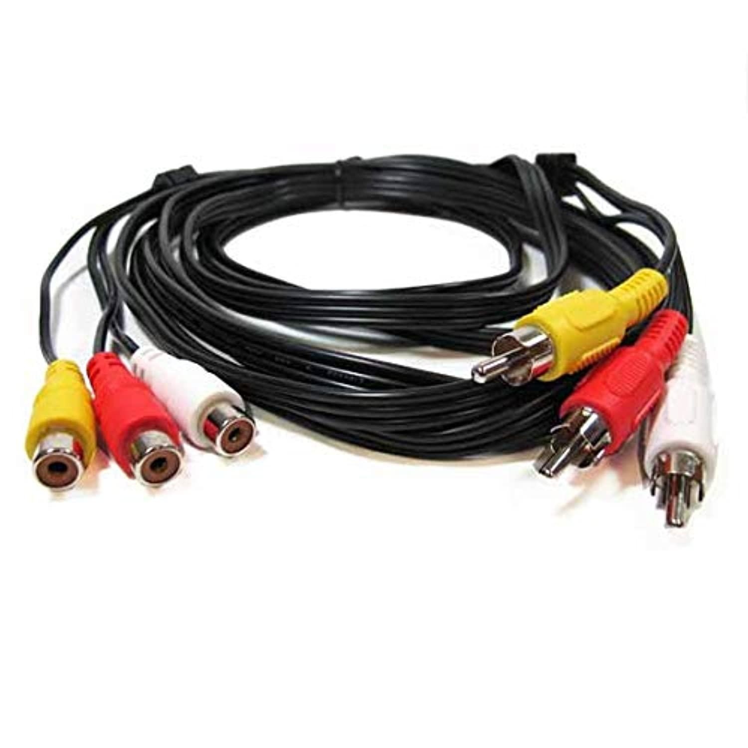 sf cable, 3 rca male to 3 rca female audio video extension cable 50 feet