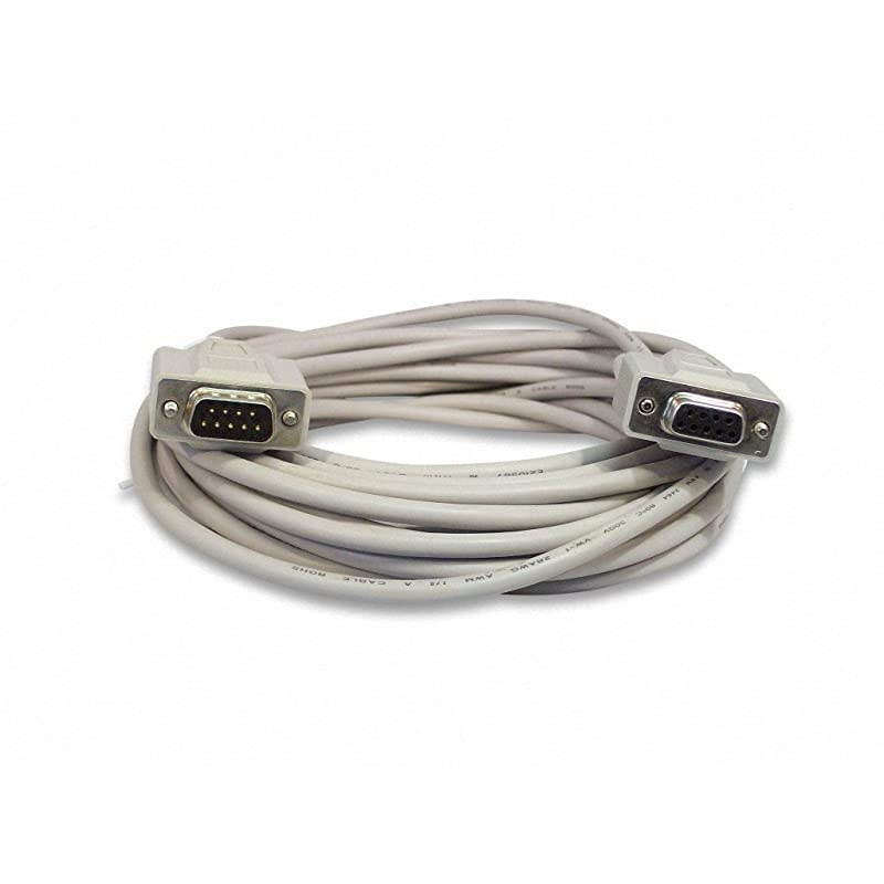 25 Foot DB9 9 Pin Serial Extension Cable RS232