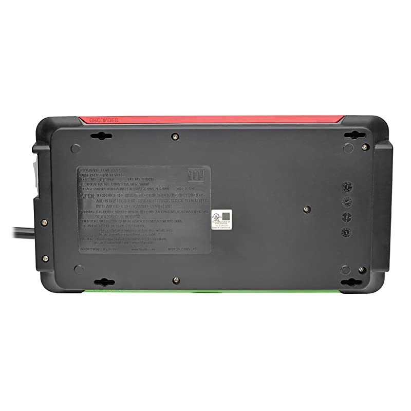 10Outlet Surge Protector Power Strip 6ft Cord 2880 Joules Black $100K Insurance TLP1006B