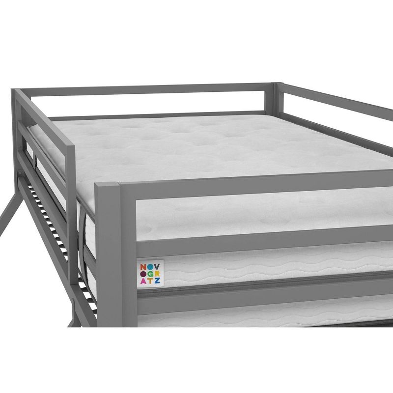 Twin Over Full Maxwell Metal Bunk Bed Gray - Novogratz