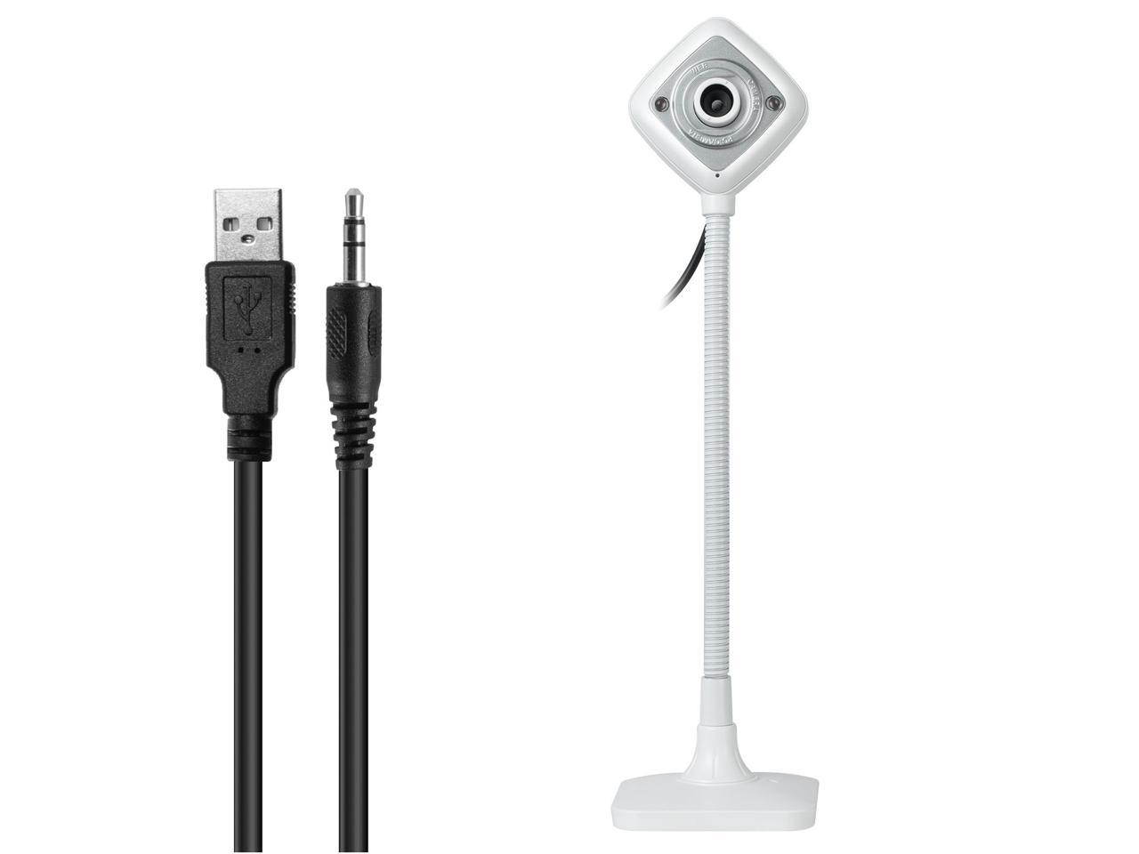LED Webcam HD Video USB With Mic Night Vision Camera For Desktop Computer PC