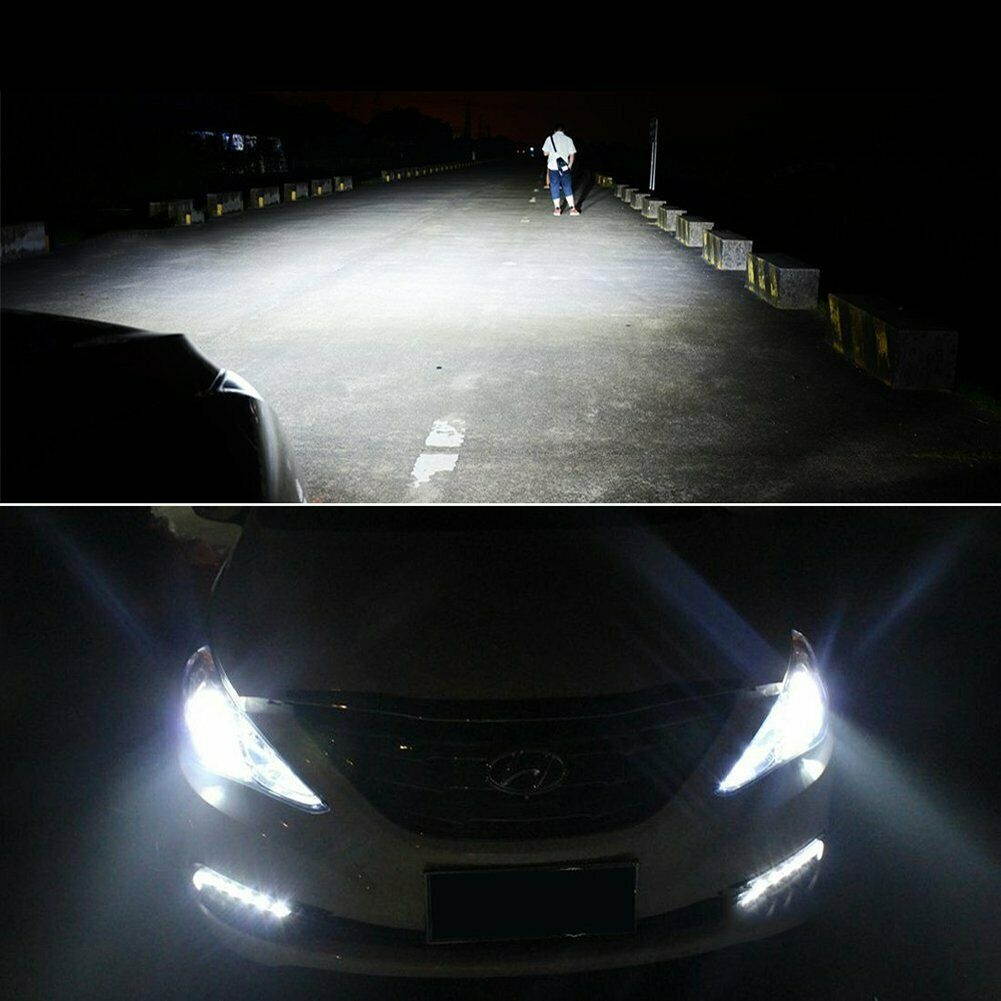 LED Headlight Kit H8 H9 H11 72W 7600LM 6000K Low Beam Fog Bulb HID White