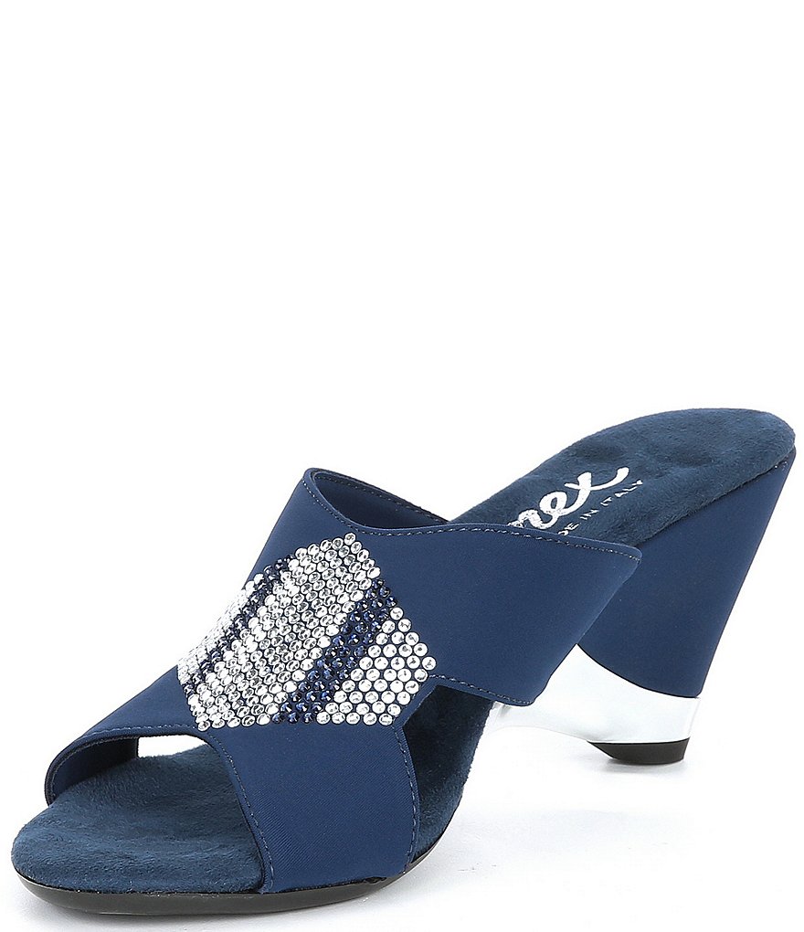 Onex Antonia Rhinestone Embellished Dress Slides