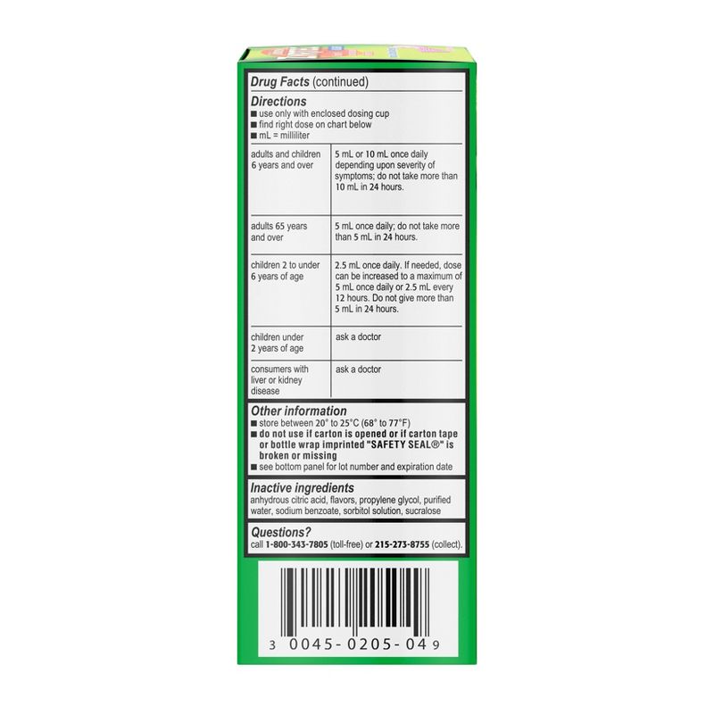 Children's Zyrtec 24 Hour Allergy Relief Syrup - Bubble Gum - Cetirizine - 4 fl oz